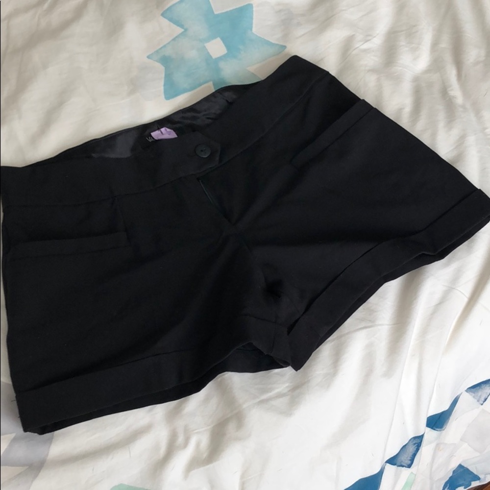 Black dressy shorts